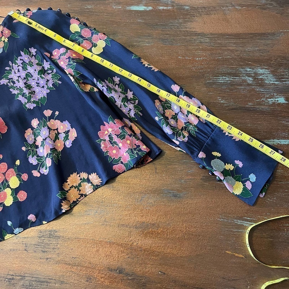 NWT ZARA Trafaluc Collection Women's Floral Cropped Top Size XS - Picture 10 of 10